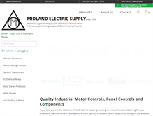 Tablet Screenshot of midlandelectricsupply.com